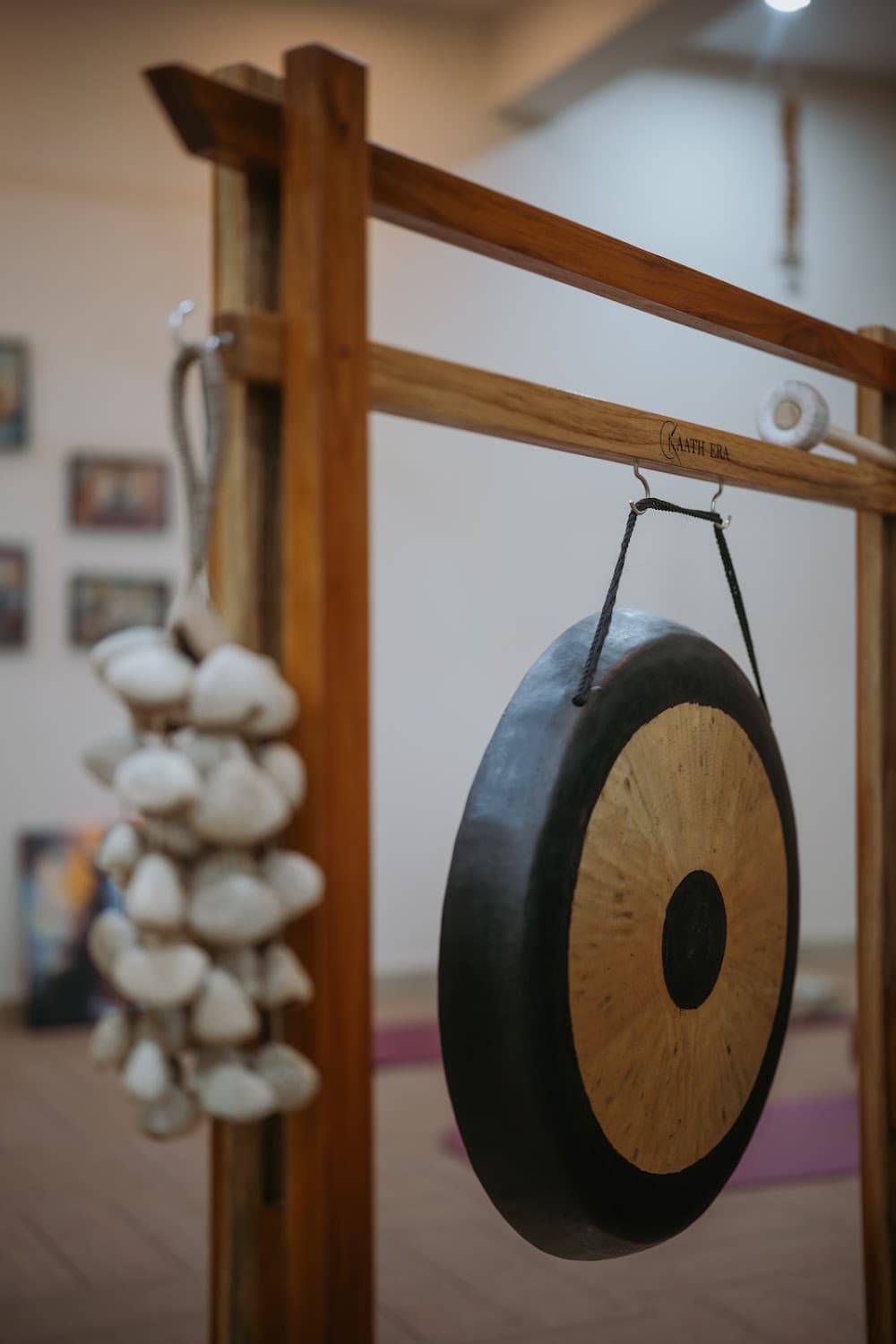 Meditative atmosphere with bowls